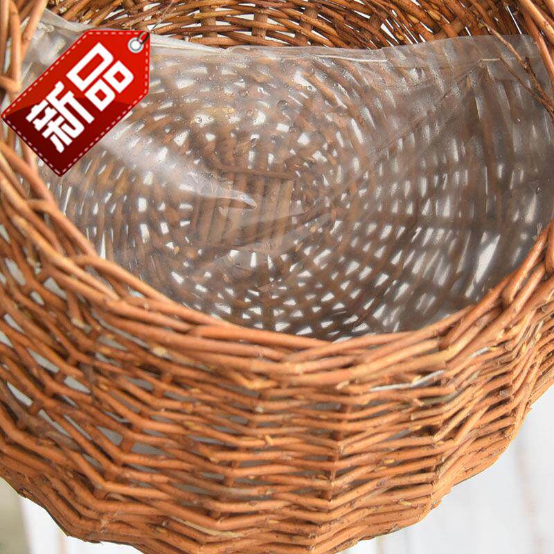 手编工艺品 花篮 编织田园欧式壁6挂花盆挂壁花篮插花藤编花盆大|ruв категории Детская одежда, плащ/плащ - от Buy2taobao.com для оказания профессиональной услуги покупки агента Taobao