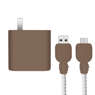 适用88w华为mate60pro硅胶壳充电器保护套华为Pura70/P60Prt数据线保护套66W华为MateXT非凡大师防折断缠绕线