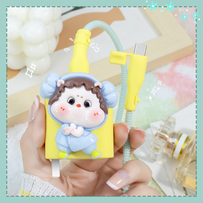 充电器数据线保护套可爱硅胶新款