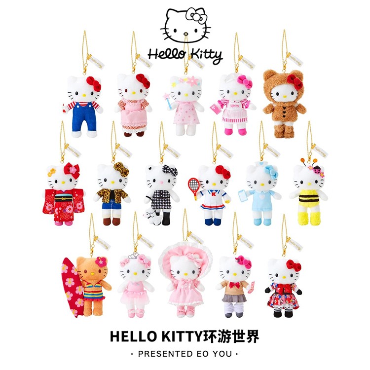 【现货】东京国立博物馆 HelloKitty50周年限定展会kitty长腿挂件