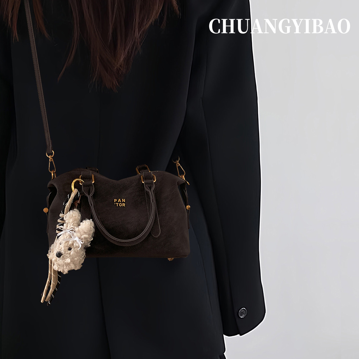 秋冬波士顿保龄球包包女式2025新款高级感轻奢小众通勤斜挎枕头包,箱包皮具/热销女包/男包,波士顿包,淘宝优惠券,粉丝福利购,淘宝优惠卷