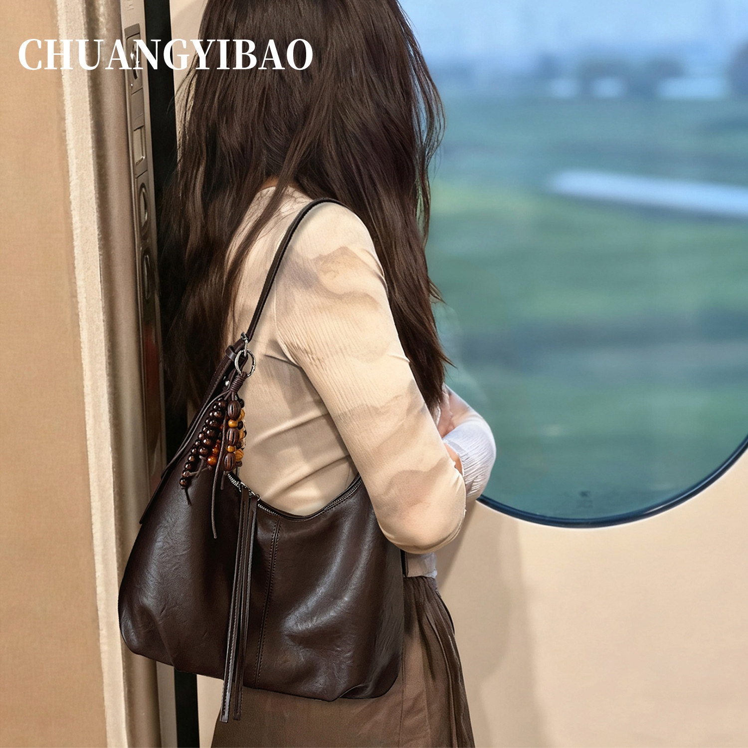 咖色大容量腋下托特包包女2025新款秋冬轻奢小众高级感通勤斜挎包,箱包皮具/热销女包/男包,腋下包,淘宝优惠券,粉丝福利购,淘宝优惠卷