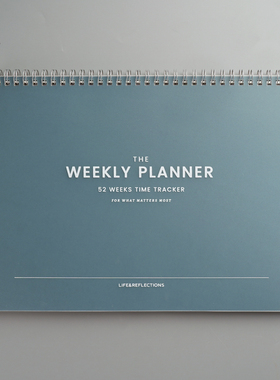 『言本』A4线圈周计划本 万年历时间轴timetracker自填每日待办事项学习规划本1159笔记本weeks日程简约54张