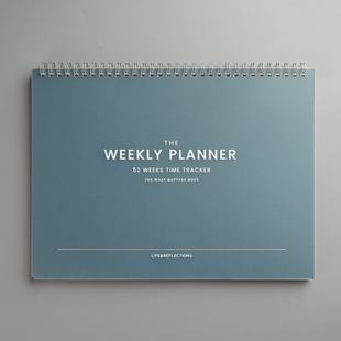 万年历时间轴timetracker自填每日待办事项学习规划本1159笔记本weeks日程简约54张 A4线圈周计划本 言本