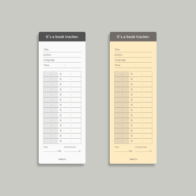 『言本文具』读书进度追踪卡30张入 230g厚纸 读后感备忘录便签纸