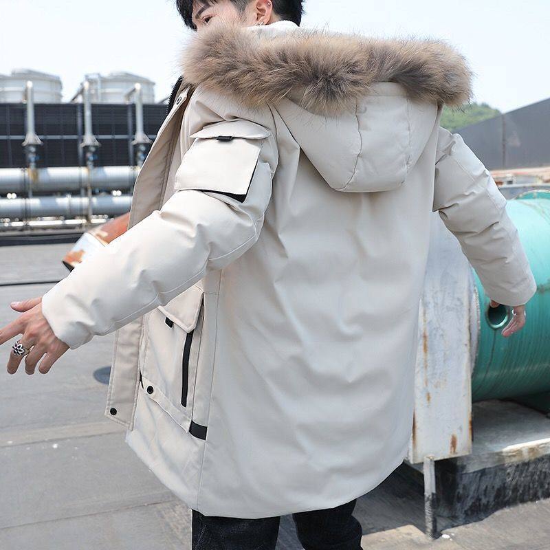 桔谱羽绒服男显瘦大码中长款可脱卸帽多口袋时尚潮流学生爆款外穿,男装,羽绒服,淘宝优惠券,粉丝福利购,淘宝优惠卷