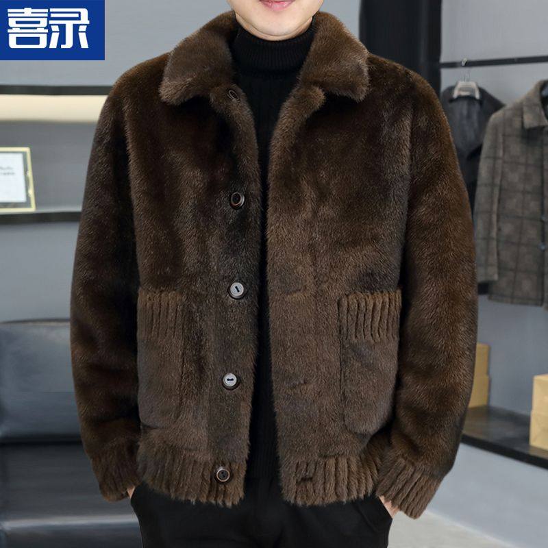 双面穿冬季金貂绒皮草外套男士皮毛一体加厚保暖时尚大衣男装外套,男装,皮草,淘宝优惠券,粉丝福利购,淘宝优惠卷