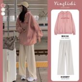 早春女装 网红时尚 2025年新款 卫衣两件套装 微胖穿搭女神范炸街爆款