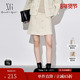 雪歌XJ303025A551小香风半身裙时尚 秋季 新款 绵羊毛A字短裙女装