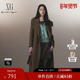 长款 XG雪歌XJ410047A509纯绵羊毛毛呢外套2025冬季 新款 咖色大衣女