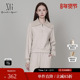 卡其色上衣女 新款 雪歌XK401023A973翻领长袖 套头卫衣2025冬季