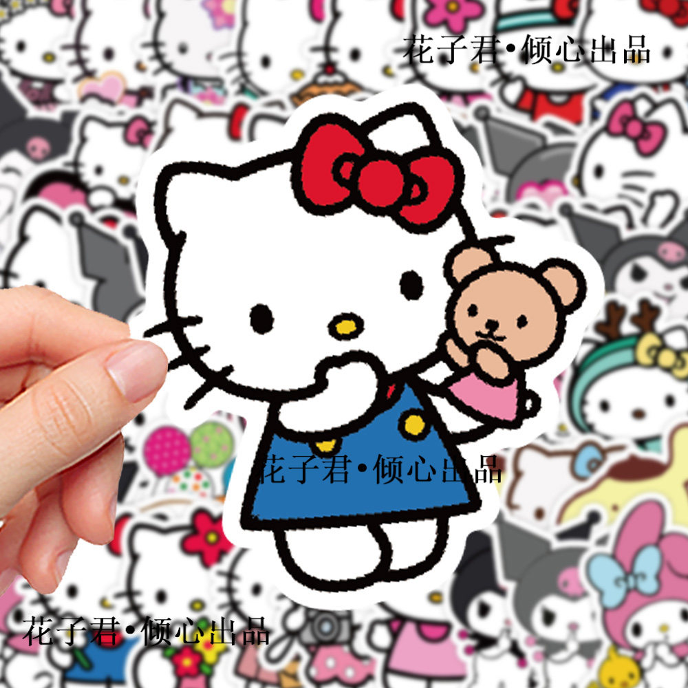 100张三丽鸥贴纸可爱库洛米布丁狗凯蒂猫 手账行李箱贴画,文具电教/文化用品/商务用品,贴纸/立体贴纸,淘宝优惠券,粉丝福利购,淘宝优惠卷