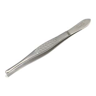 施强不锈钢医用睫毛镊子直圆头拔倒睫毛夹眉修眉嫁接假睫毛眼科镊