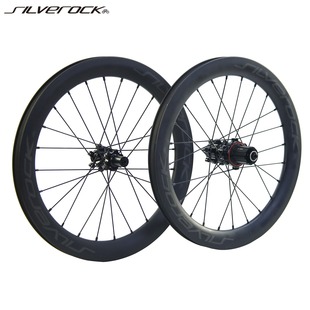 SILVEROCK 鸟车用Birdy18寸碳纤维碟刹轮组 2代3代 小轮折叠车355