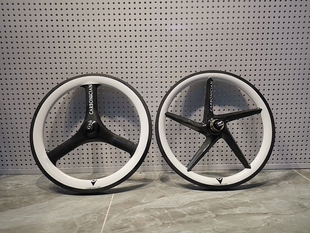 卡本仙三刀五刀轮碳纤维五柱轮小布改装349轮组3速轮组前三后五刀