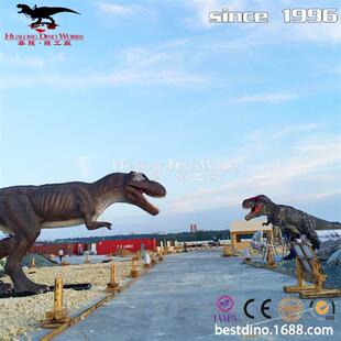 大型仿真霸王龙博物馆公园装 饰品机械电动产品自贡恐龙工厂