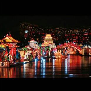 大型传统展览花灯春节元宵中秋灯组制作室外公园自贡灯会彩灯工厂