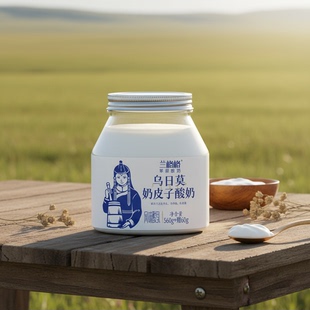 兰格格奶皮子酸奶乌日莫草原风味酸乳620g桶装 包邮 代餐奶 顺丰