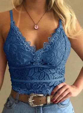 Hollow lace thin strap triangular cup bra 蕾丝细带三角杯文胸