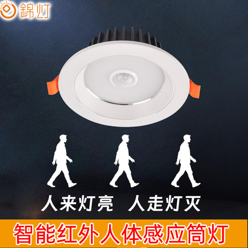锦灯人体感应灯过道入户人来灯亮