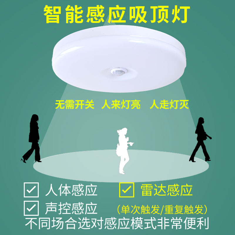 声光控感应灯人体感应灯雷达感应