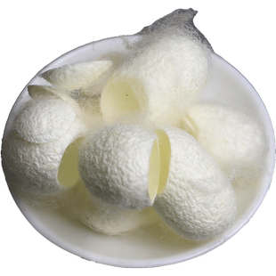 膳都蚕茧中药材开口完整天然烘干蚕茧壳球入药洗脸白色茧干净泡水