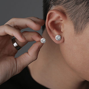 耳钉男痞帅嘻哈百搭耳环时尚个性潮流设计高级感小众时尚轻奢耳饰