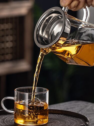 水晶玻璃公杯分茶耐高温加厚公道杯带茶漏一体大小号功夫茶具