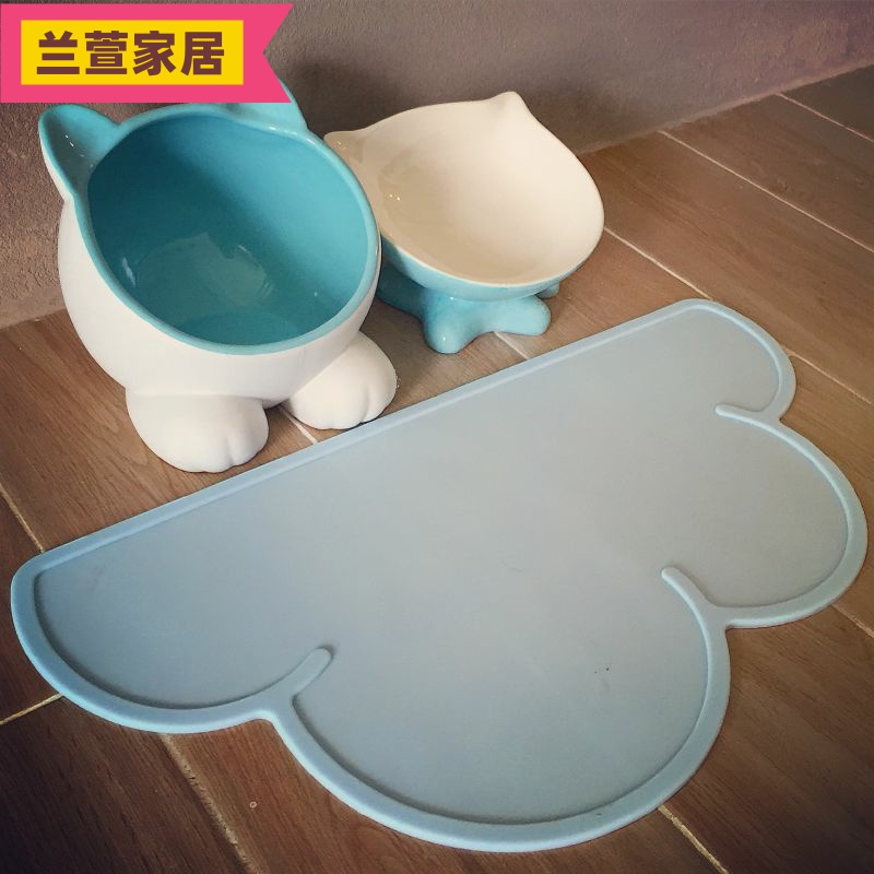 宠物陶瓷碗狗狗水碗猫食盆猫碗猫咪餐具加菲倾斜碗硅胶状防滑餐垫|msdalam kategori haiwan peliharaan/makanan haiwan dan bekalan, Cat/anjing harian, Bowl - dari Buy2taobao.com untuk memberikan perkhidmatan ejen Taobao profesional membeli