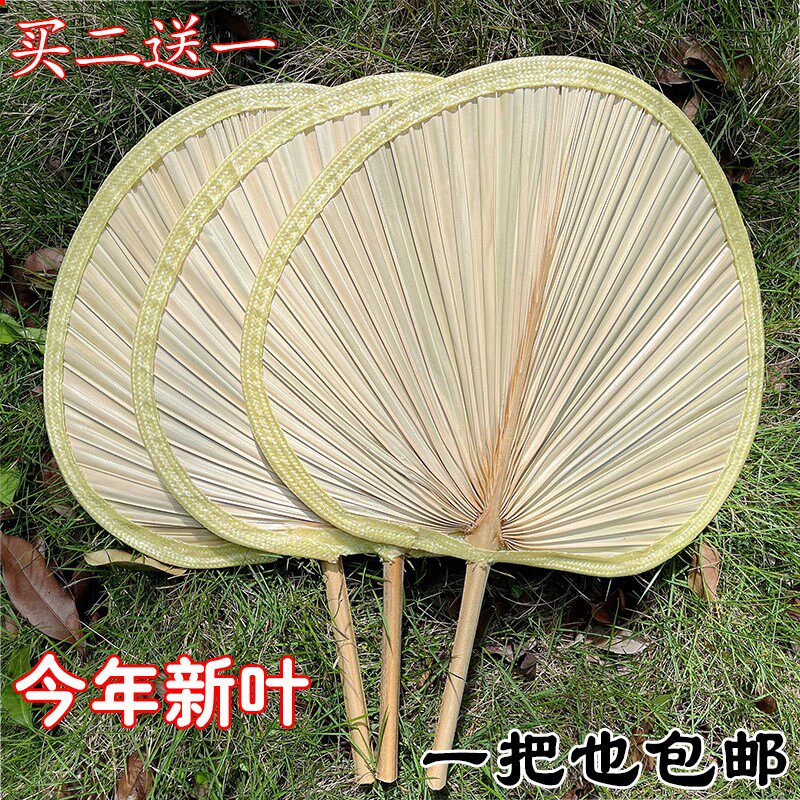 扇棕叶扇子八角扇扇夏季济公扇大扇子蒲扇子圆扇扇竹编老式手工