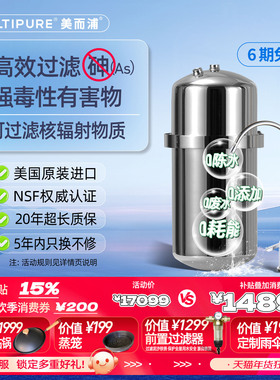 美国MULTIPURE/美而浦进口净水器家用厨房矿物质水直饮净水机极浦