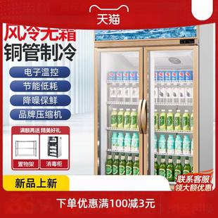 冰箱超市 示柜双门冷藏保鲜柜饮料柜单开冰柜啤酒水商用立式