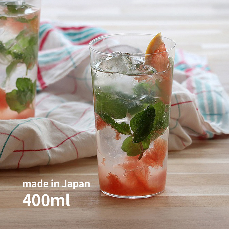 日本进口水晶玻璃杯透明薄壁直身调酒杯啤酒杯水杯冷饮杯木村代工