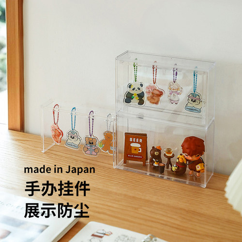 手办盲盒收纳展示架进口高清透明展示盒模型摆件挂件防尘收纳盒子