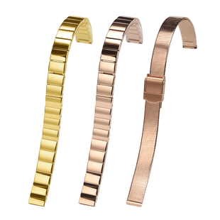 玥典适配DW手表女QUADRO雷诺小方糖飞亚达小可可钢带精钢手表带10