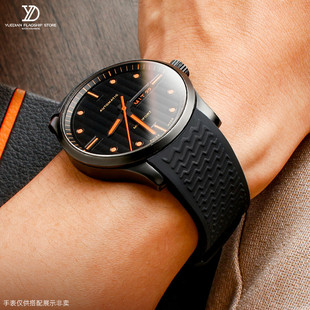 玥典硅胶手表带适配美度MIDO舵手天文台M025 M005防水配件22 M038