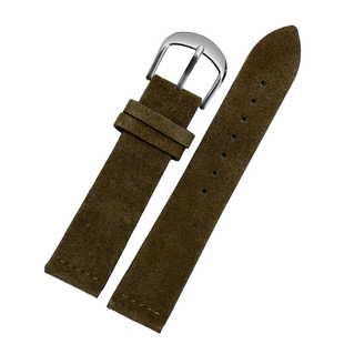 适配豪利时磨砂真皮手表带nomos诺莫斯天美时天王DW表链男18 20mm