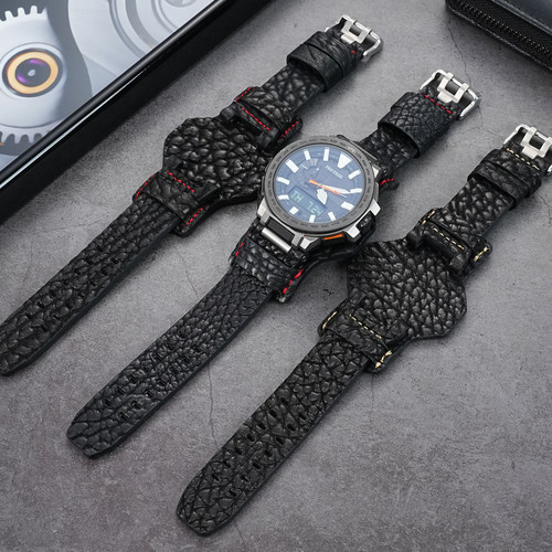 玥典适配卡西欧G-SHOCK大泥王三代GWG-B1000系列改装真皮表带配件