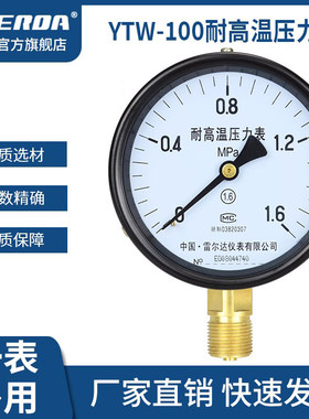 蒸汽锅炉耐高温压力表