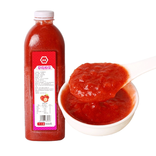 帮吉冷冻草莓原浆丹东草莓泥果泥果浆草莓酱果酱果汁浆杯贴草莓汁