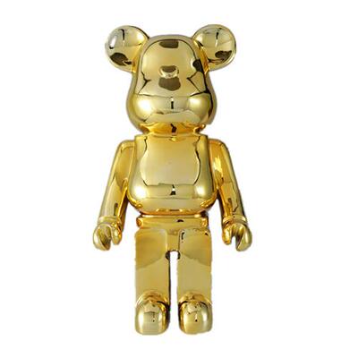 bearbrick网红暴力熊摆件酒店样板房卡通公仔玻璃钢落地饰品雕塑