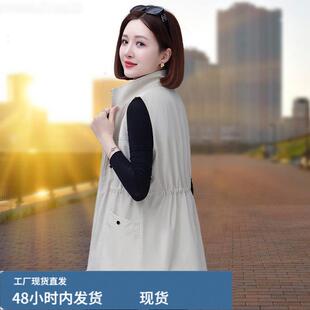 春秋马甲外套女士短款2026新款爆款中年妈妈春季坎肩外穿马夹上衣