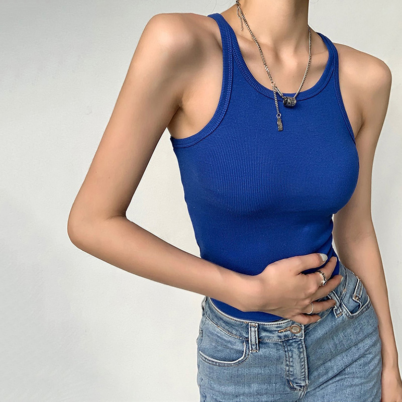 挖肩其他露脐工字型通勤背心