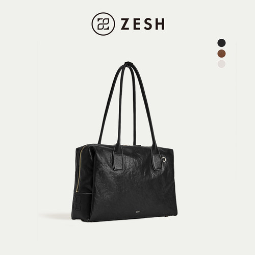 ZESH/泽尚印象波士顿手提包女包