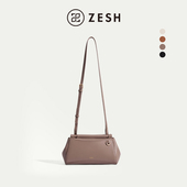 捕风斜挎包新款 ZESH 泽尚 女包高级包包上班通勤单肩包精致挎包