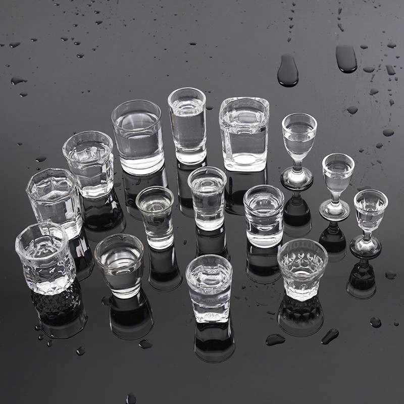 只装厚底小白家用玻璃高脚杯