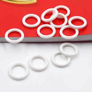 1.5公分窗帘塑料小圈简约罗马圈白色塑料环窗帘配件迷你圈闭口环