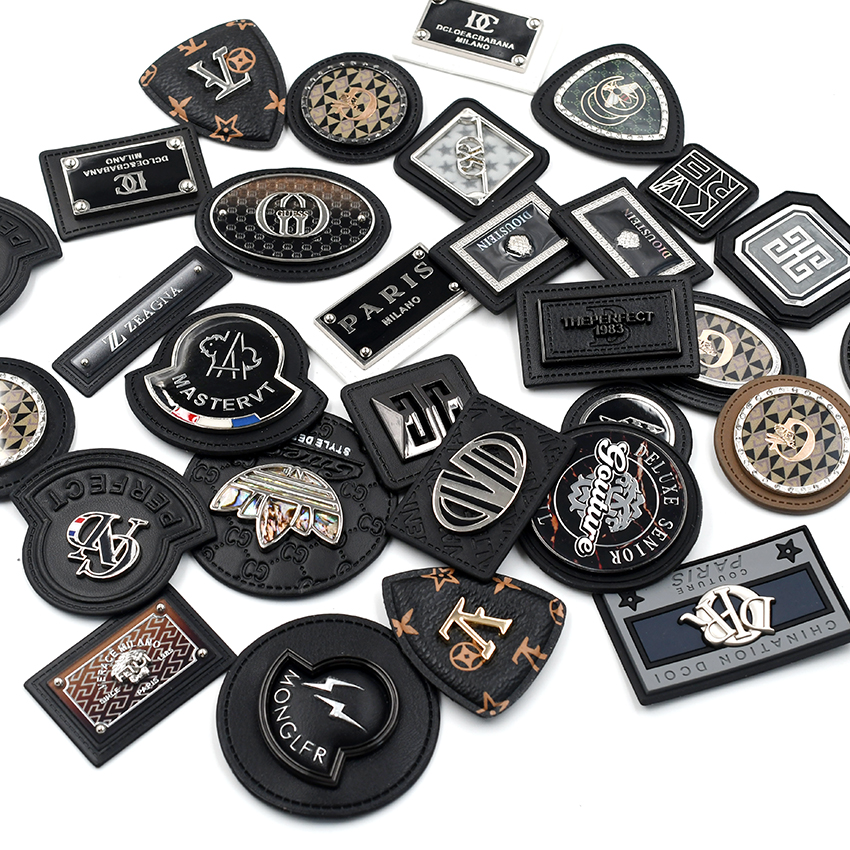 金属皮标牌手缝时尚皮补丁贴布贴