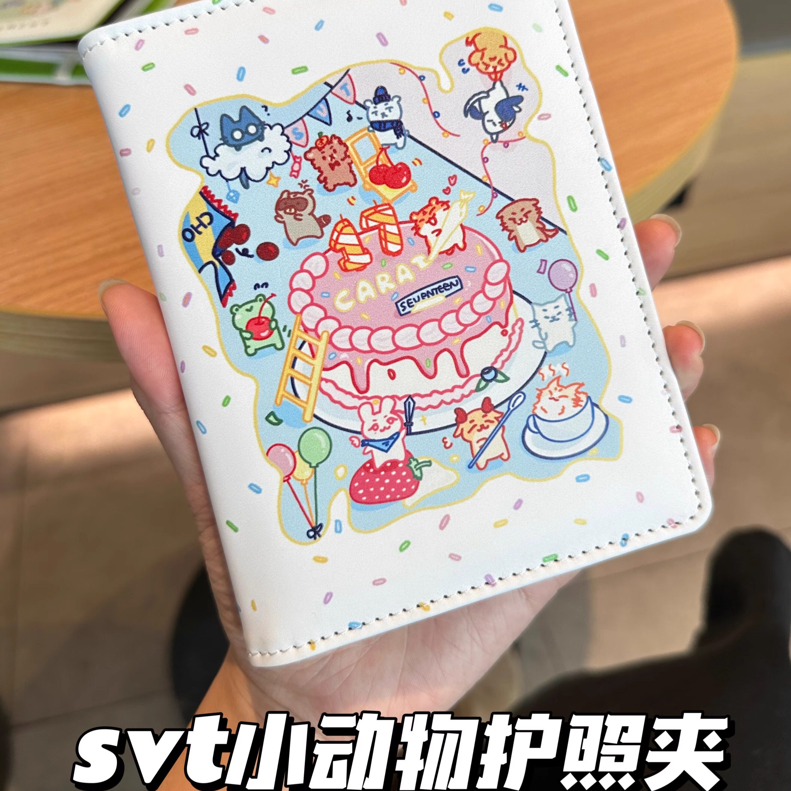 小红书同款韩版svt克拉护照夹无属性ins高颜值可爱收纳多功能卡包