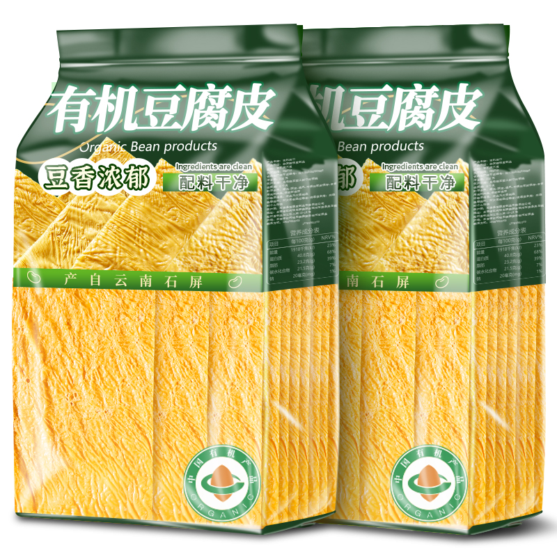 有机豆腐皮干豆皮干货制品